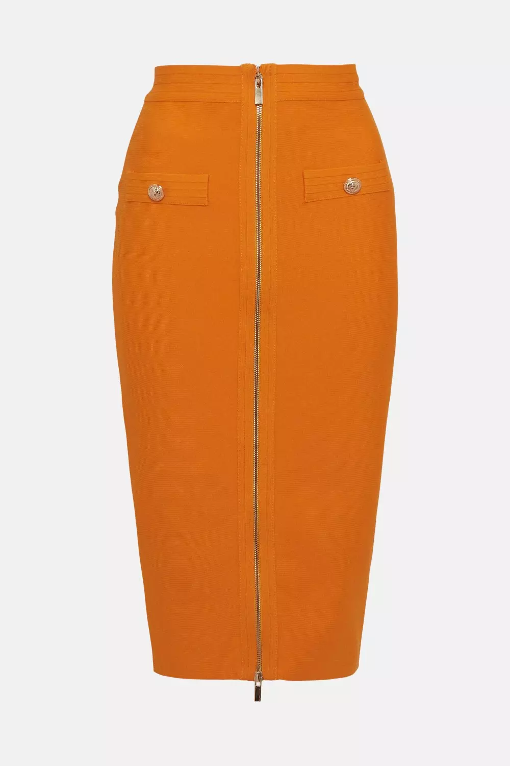 Karen millen wrap mini skirt burnt orange hotsell
